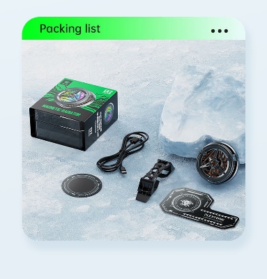 Picture of Plextone EX2 RGB Magnetic Radiator Phone Cooler Original(1year replacement warranty) - Black