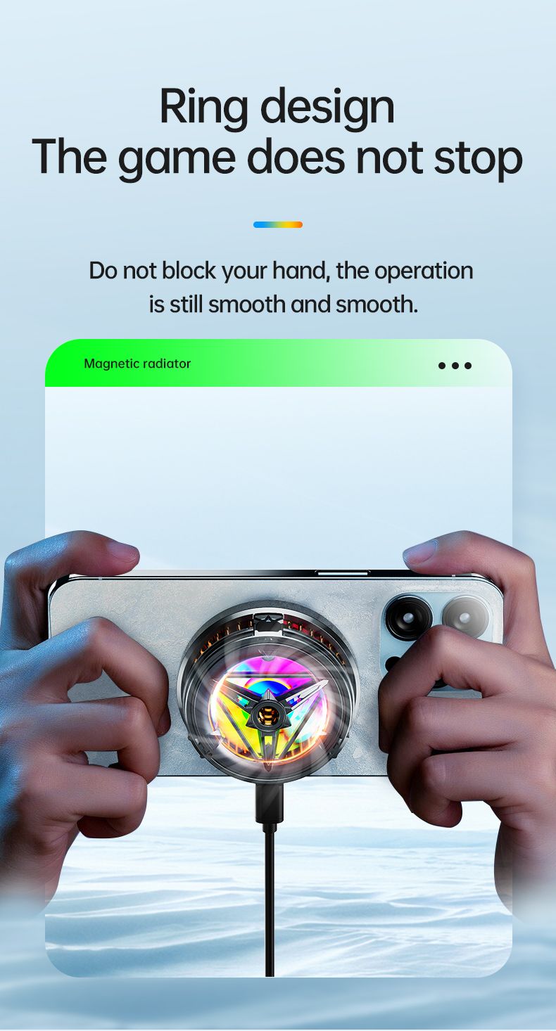 Picture of Plextone EX2 RGB Magnetic Radiator Phone Cooler Original(1year replacement warranty) - Black