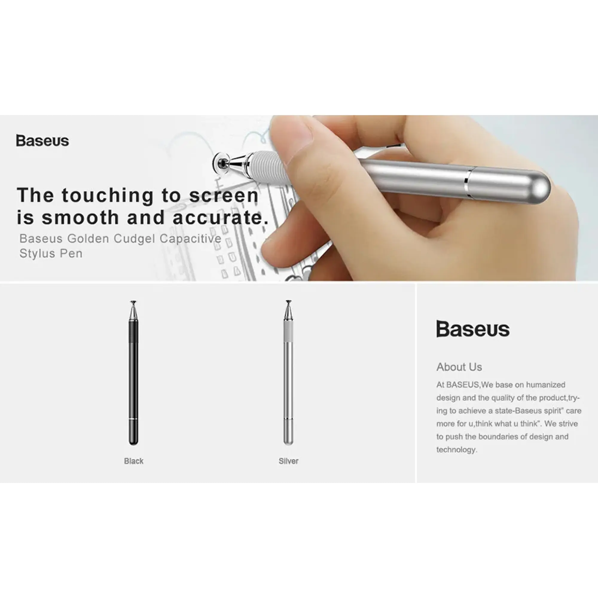 Picture of Baseus 2 in1 Capacitive Stylus Touch Screen Pen