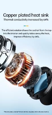 Picture of Plextone EX2 RGB Magnetic Radiator Phone Cooler Original(1year replacement warranty) - Black