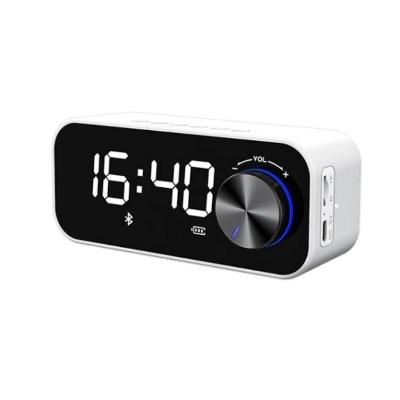Picture of RECCI RSK-W11 Wireless Speaker with Alarm Clock - White