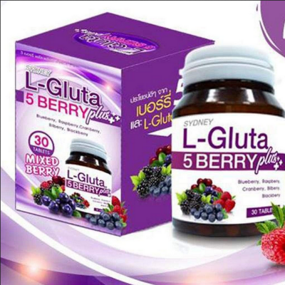 Picture of Sydney L- Glutathione 5 Berry Plus Skin Anti-Oxidant 30 Tablets (Made In Thailand)