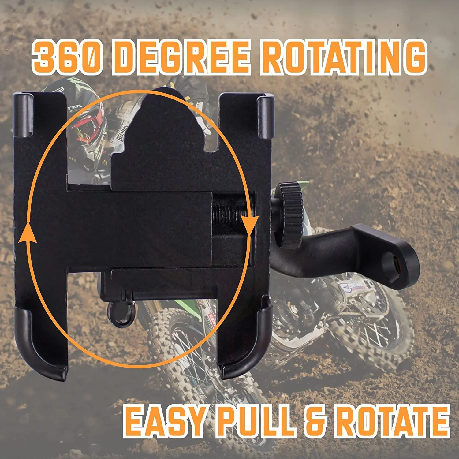 Picture of Aluminum Alloy Adjustable Bike Mobile Phone Holder Full Metal bike Motorcycle Mobile Holder Phone Bracket Mountain Bike Mobile Stand C2