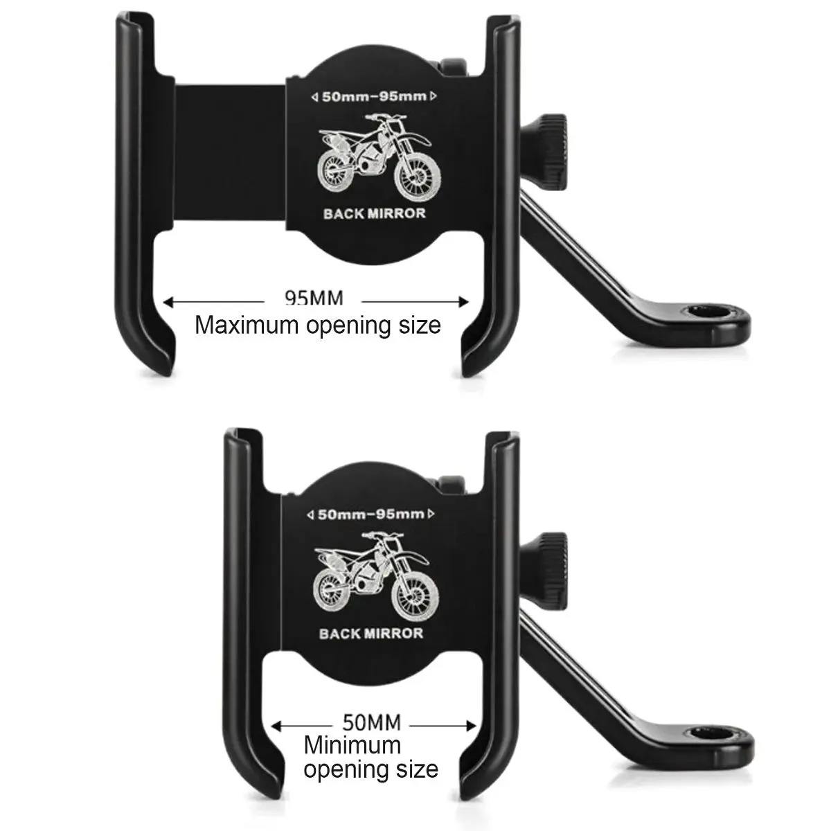 Picture of Aluminum Alloy Adjustable Bike Mobile Phone Holder Full Metal bike Motorcycle Mobile Holder Phone Bracket Mountain Bike Mobile Stand C3