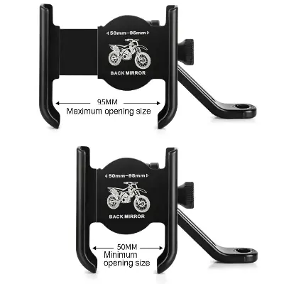 Picture of Aluminum Alloy Adjustable Bike Mobile Phone Holder Full Metal bike Motorcycle Mobile Holder Phone Bracket Mountain Bike Mobile Stand C3