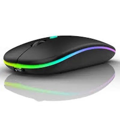Picture of Rechargeable Optical Mouse, Wireless Computer Gamer 2.4GHz Mouse