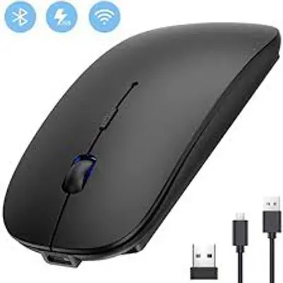 Picture of Rechargeable Optical Mouse, Wireless Computer Gamer 2.4GHz Mouse