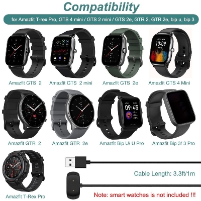 Picture of Charger Cable for Amazfit Smartwatch (GTR2) - Black