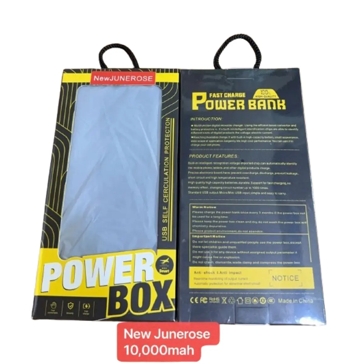 Picture of 10000Mah Junerose powerbank Fast Charging Power bank