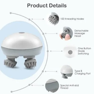Picture of Smart Scalp Massager OSK-701 – Electric USB-Powered Head Massager with 4 Massage Nodes, Relaxation & Stress Relief