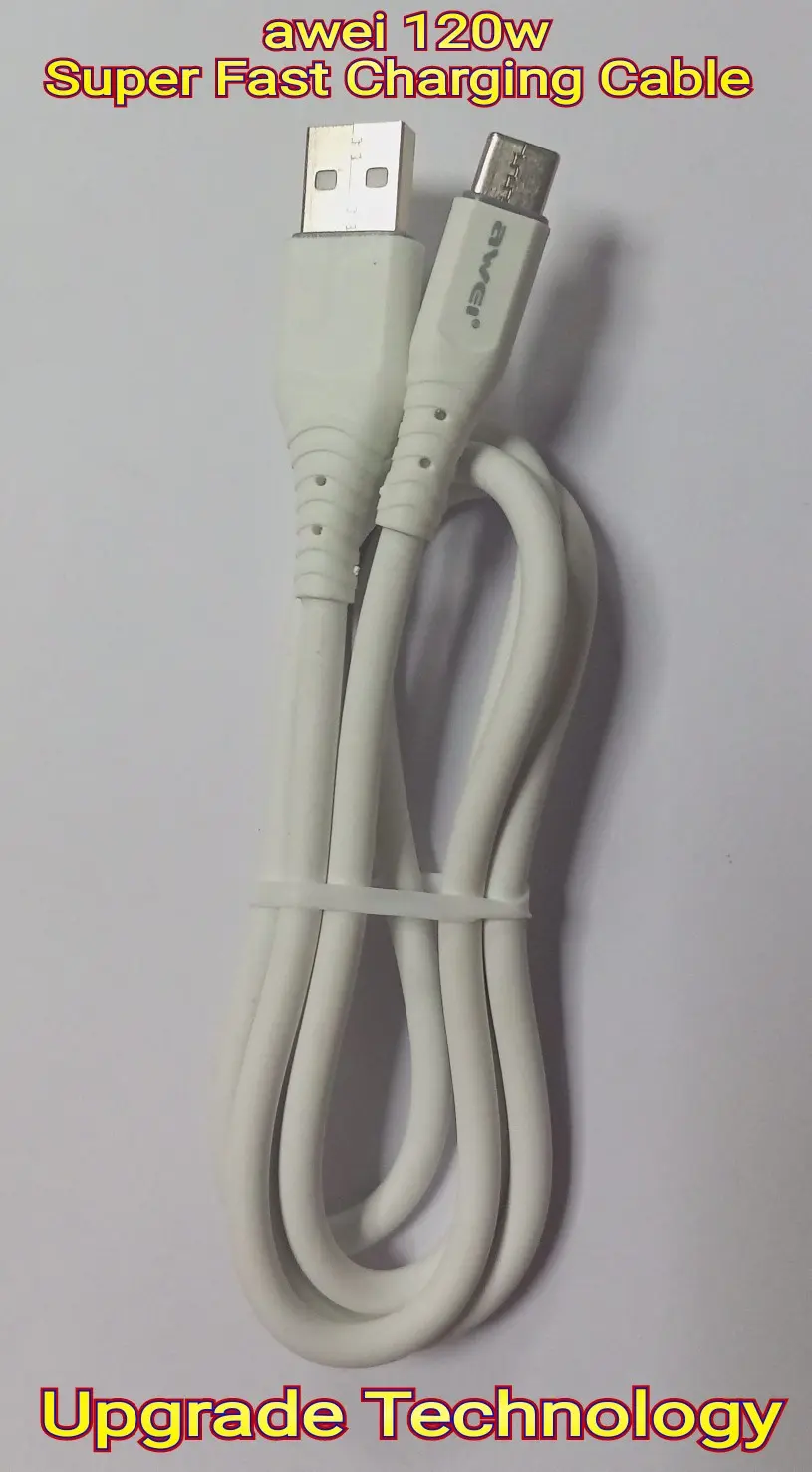 Picture of awei USB Type C 120w Max Super-Fast Charging Cable For all Smart  Phone & Others Device