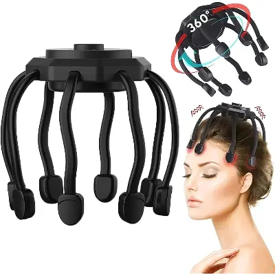 Picture of Electric Head Massager for Stress Relief, Scalp Massage, Physiotherapy Claw, Decompression Head Scratcher, Improve Sleep