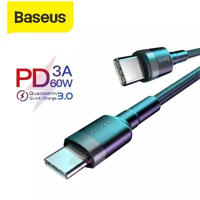 Picture of Baseus 60W Fast Charger Cable USB-C to Type-C