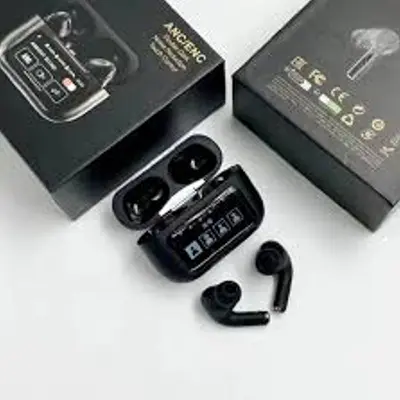 Picture of A9 Pro ANC/ENC Double Dark Noise Reduction Touch Control Wireless Earbuds With Smart Display