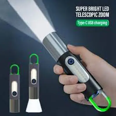 Picture of Digital Thunder X LED2835 Ultra-Bright Waterproof Rechargeable Zoomable Torch Light