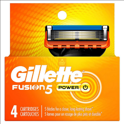 Picture of Gillette Fusion Power Men Razor Blade Refills, 4 Count