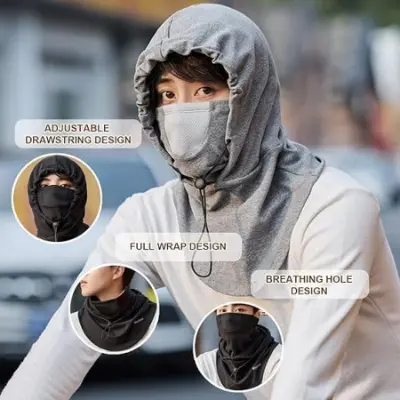 Picture of Cycling Cold Protection Mask, Bike Cycling Neck Warmer, Wind-Resistant Winter Face Mask, Face Cover Hat Cap Scarf