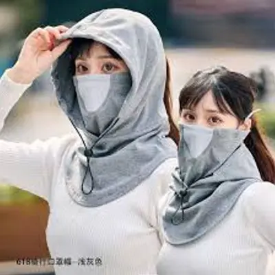 Picture of Cycling Cold Protection Mask, Bike Cycling Neck Warmer, Wind-Resistant Winter Face Mask, Face Cover Hat Cap Scarf
