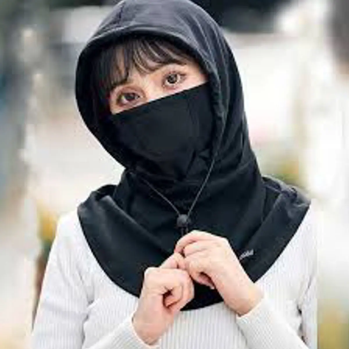 Picture of Cycling Cold Protection Mask, Bike Cycling Neck Warmer, Wind-Resistant Winter Face Mask, Face Cover Hat Cap Scarf