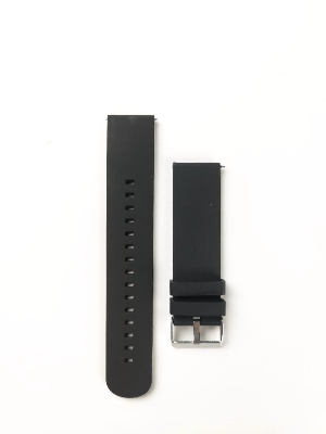 Picture of 22MM Plain Silicone Watch Strap – Black Color - Black