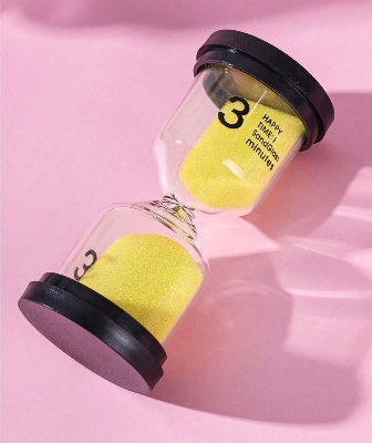 Picture of Sand Timer 3 minutes – Yellow Color - Yellow