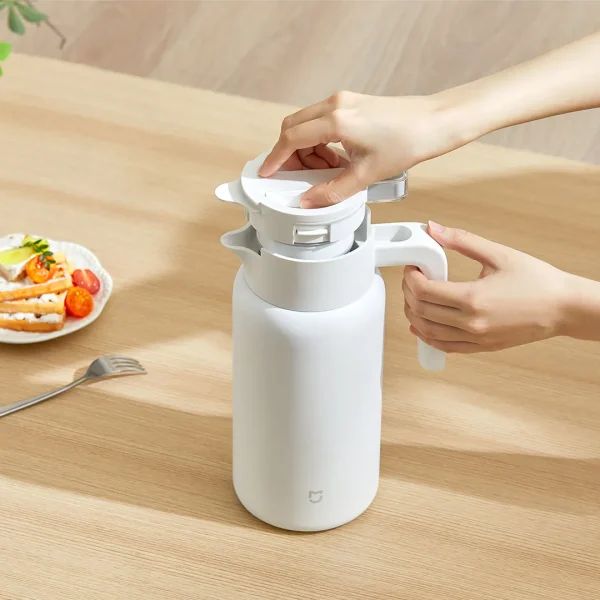 Picture of Xiaomi Mijia Thermos Cup 1.8L Flask Water Bottle Cup Stainless Steel Vacuum Cup - White