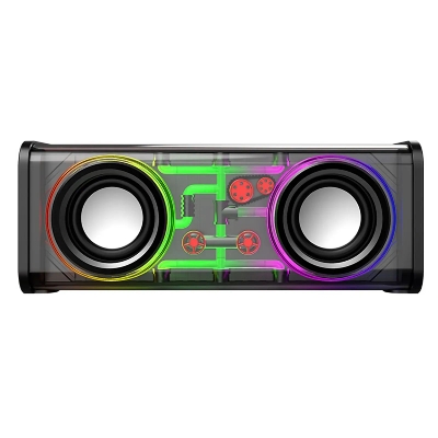 Picture of Mecha V8 Transparent 10W RGB Colorful Lights Bluetooth Speaker