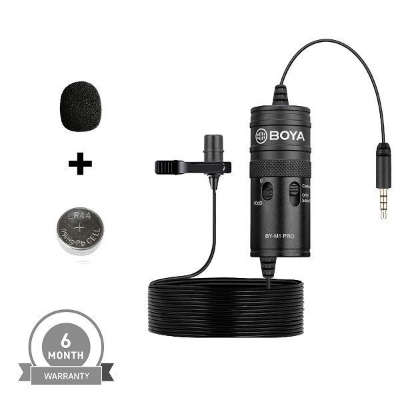 Picture of Boya M1 Pro Microphone(original) (Professional Series Lavalier Microphone With 3.5mm Jack) - Black