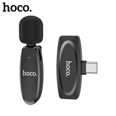 Picture of Hoco L15 Type-C Lavalier Wireless Microphone (For Android) - Black