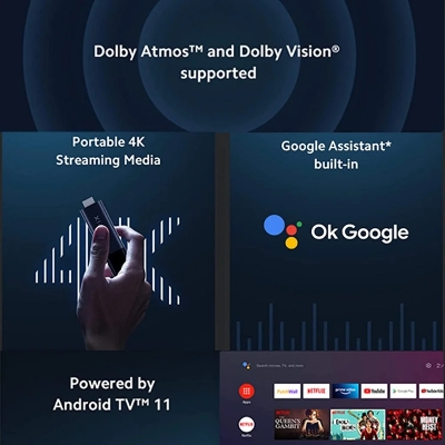 Picture of Xiaomi Mi TV Stick 4K Ultra HD Streaming Device(1 year replacement warranty  ) - Black