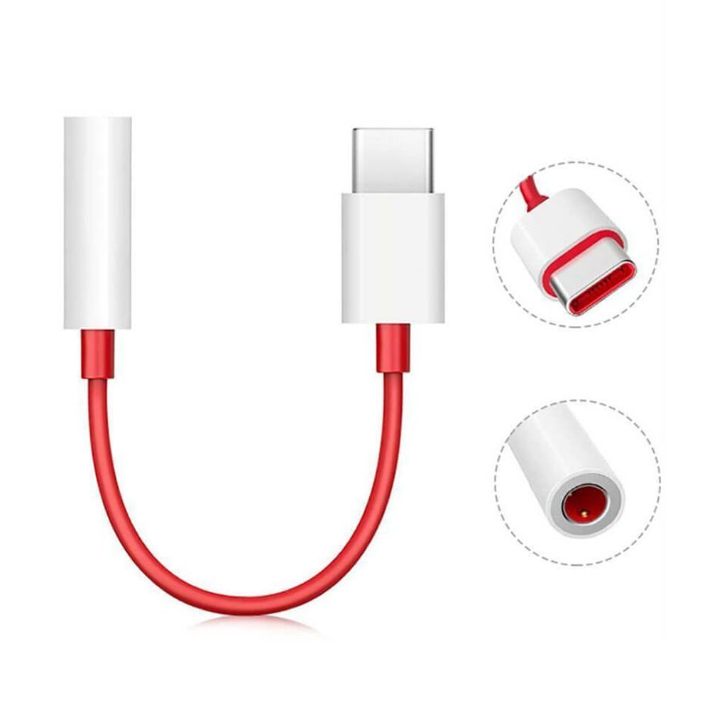 Picture of OnePlus Type C To 3.5mm Adapter - Dongle Original(1 year official replacement ) - Red