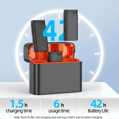 Picture of Jmary MW-16 2.4G Wireless Microphone For Mobile & Camera(1year replacement warranty) - Black