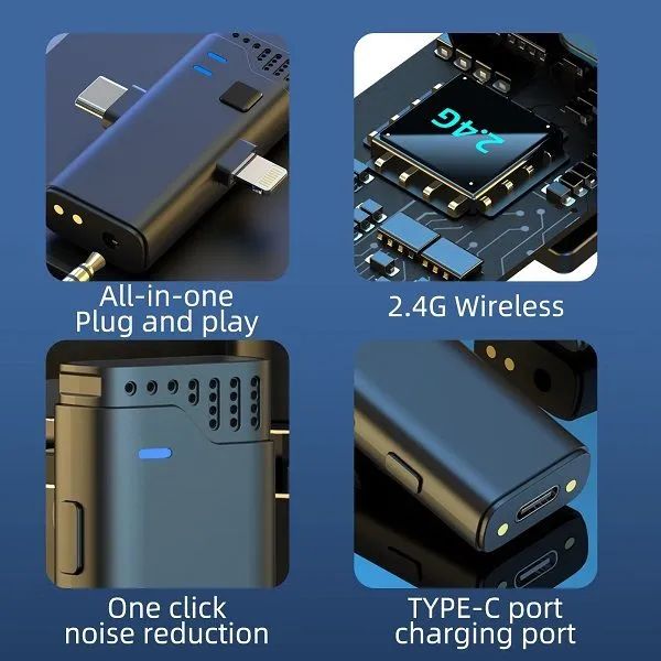 Picture of Jmary MW-16 2.4G Wireless Microphone For Mobile & Camera(1year replacement warranty) - Black