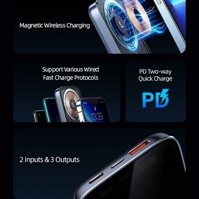 Picture of USAMS CD184 PD 20W Magnet Wireless Power Bank(1year replacement warranty