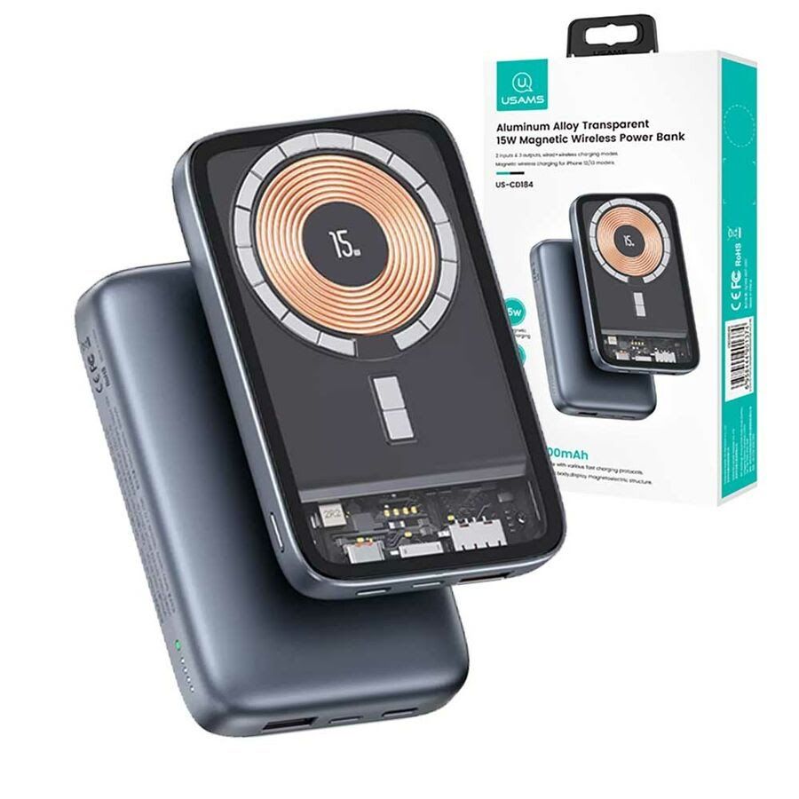 Picture of USAMS CD184 PD 20W Magnet Wireless Power Bank(1year replacement warranty