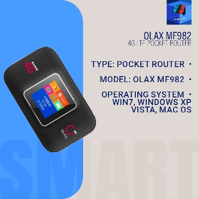 Picture of Olax MF982 4G LTE pocket router (2Year replacement warranty) - Black
