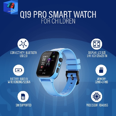 Picture of Q19 Pro Children Smartwatch tracking,Camera and waterproof (2year replacement warranty)