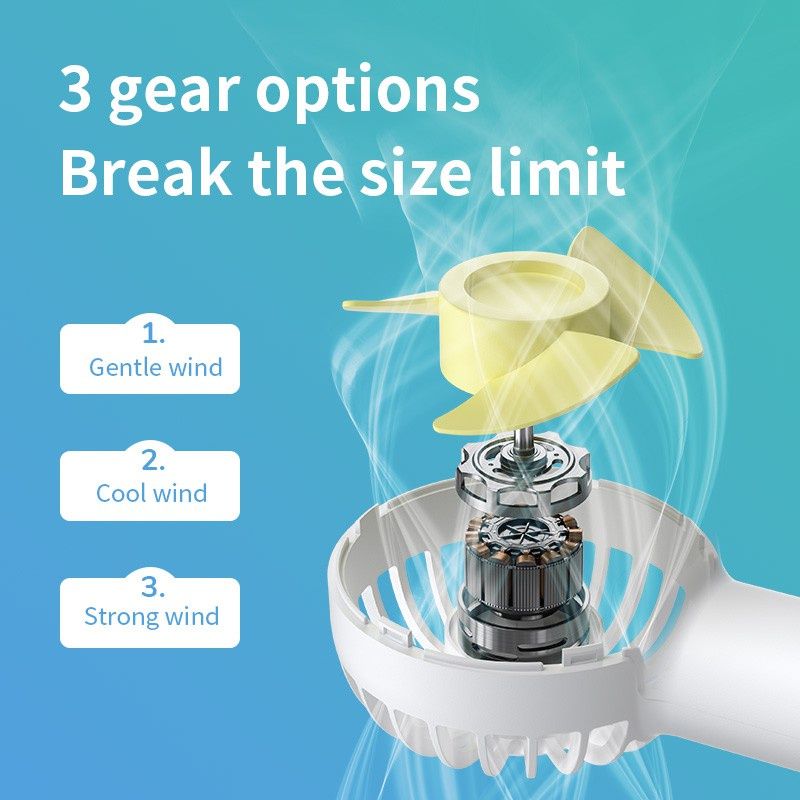 Picture of JISULIFE FA20 Rechargeable Mini Handheld Fan(1year replacement warranty) - White