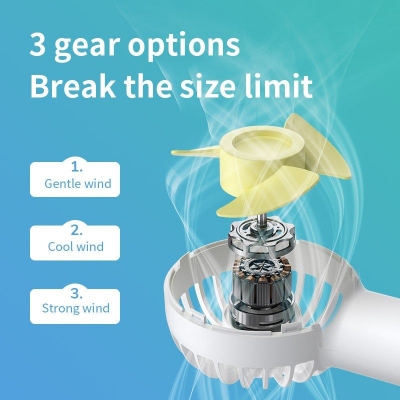 Picture of JISULIFE FA20 Rechargeable Mini Handheld Fan(1year replacement warranty) - White