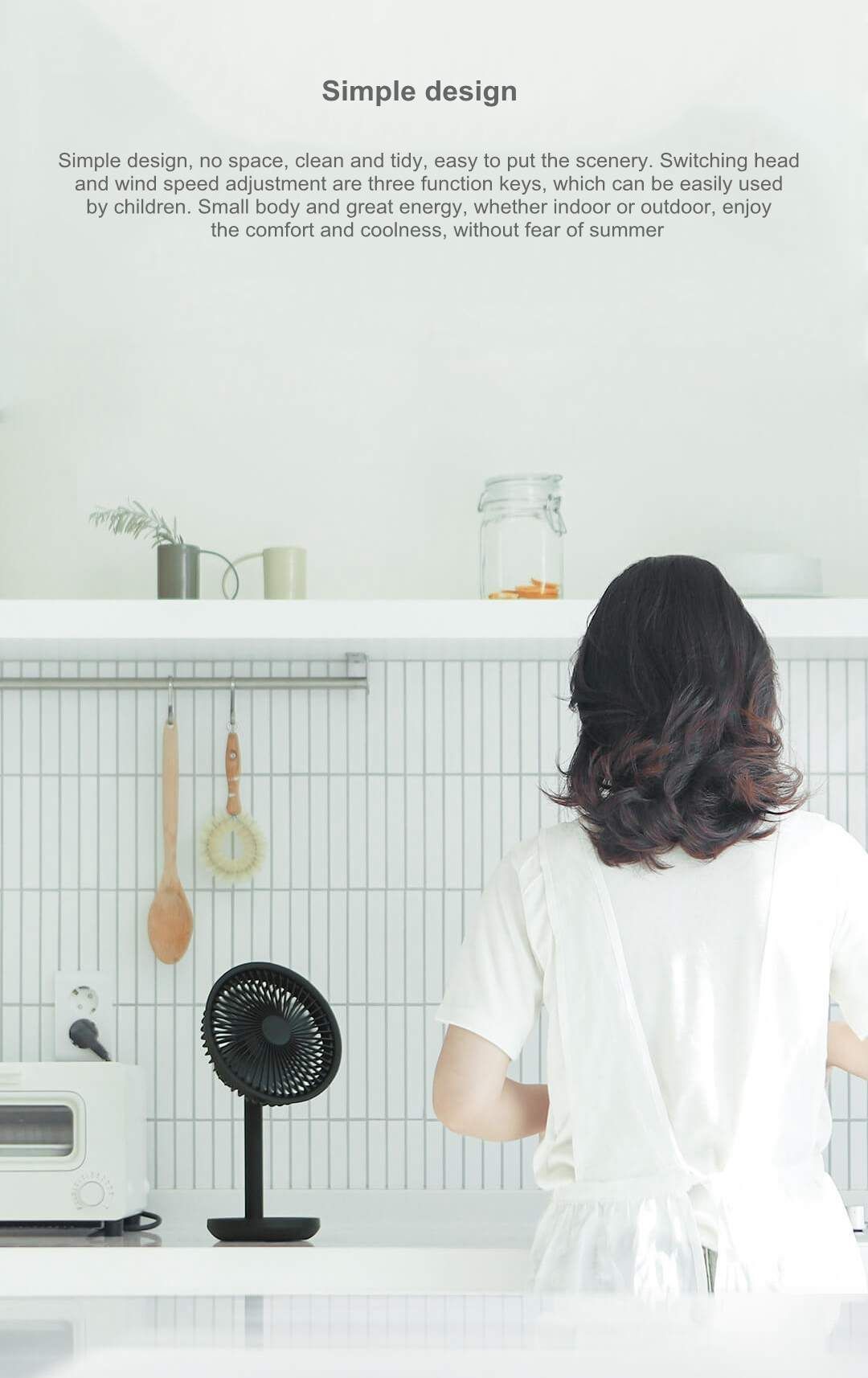 Picture of Xiaomi Solove F5 USB Desktop Fan 4000mAh Battery(2 years replacement warranty) - Black