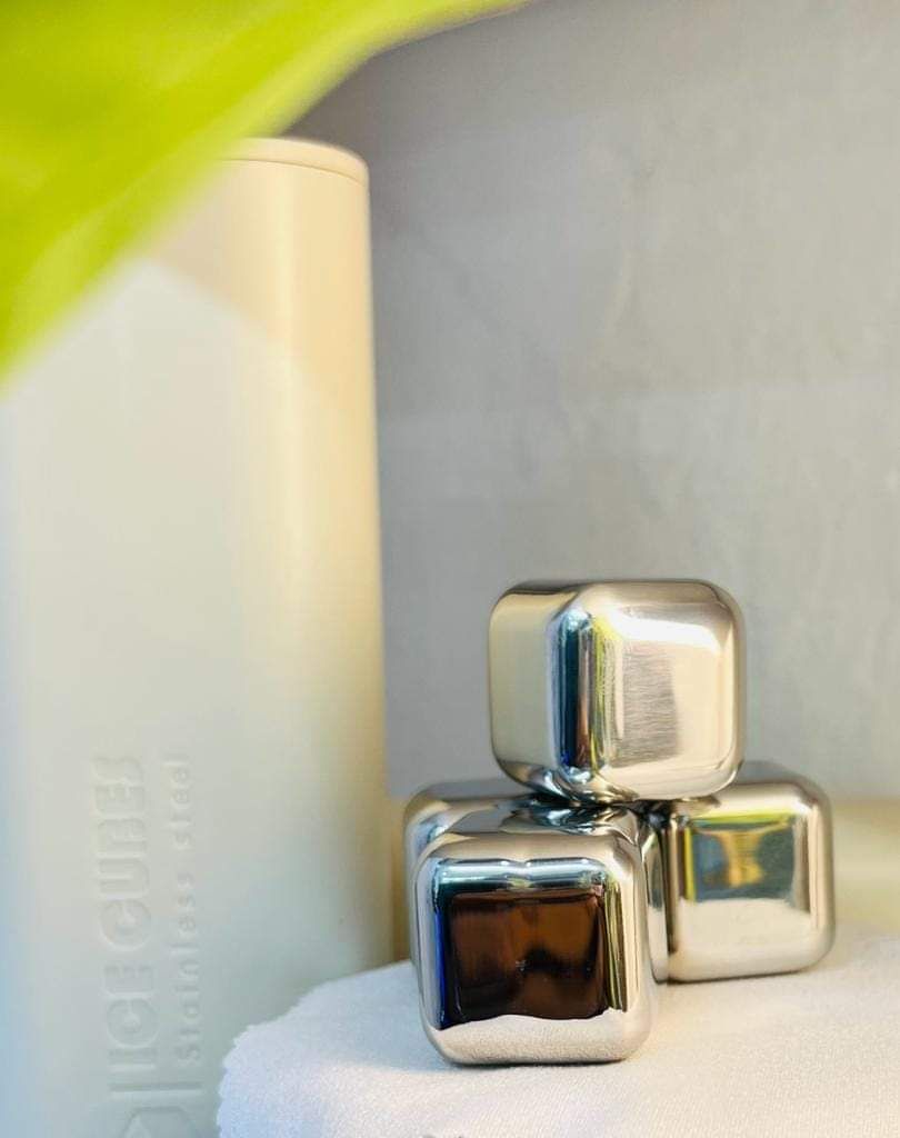 Picture of STAINLESS STEEL ICE CUBES(4pcs) - Silver