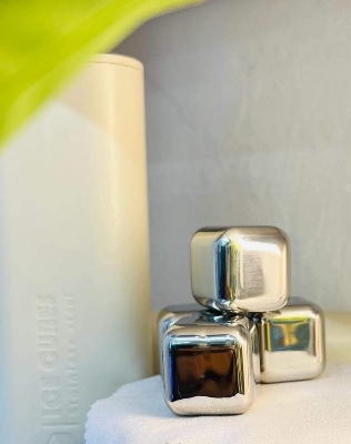 Picture of STAINLESS STEEL ICE CUBES(4pcs) - Silver