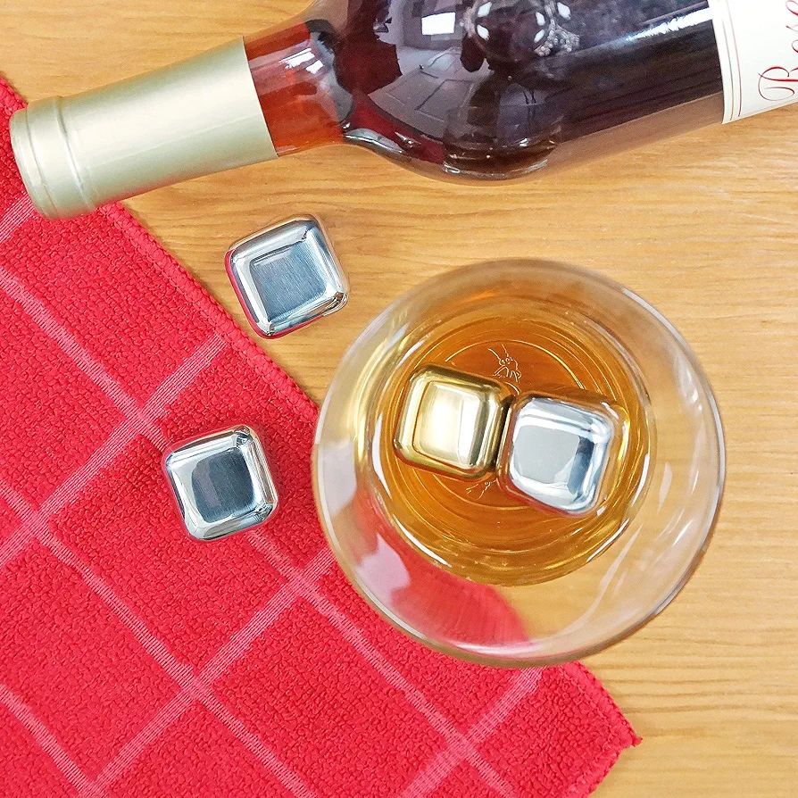 Picture of STAINLESS STEEL ICE CUBES(4pcs) - Silver