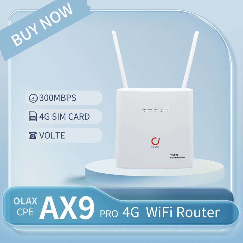 Picture of Olax AX9 Pro Wireless 4g Wifi 300 Mbps 4G LTE Router - White