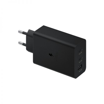 Picture of Samsung 65W Trio PD Power Adapter With Type-C Cable (T6530)Original(1 year replacement warranty)