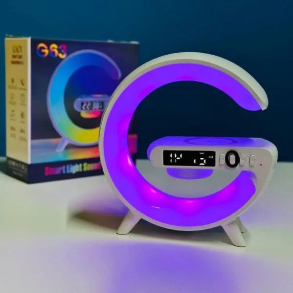 Picture of G63 Atmosphere RGB Light Bluetooth Speaker With Wireless Charging(original 1 year replacement warranty - Multicolor