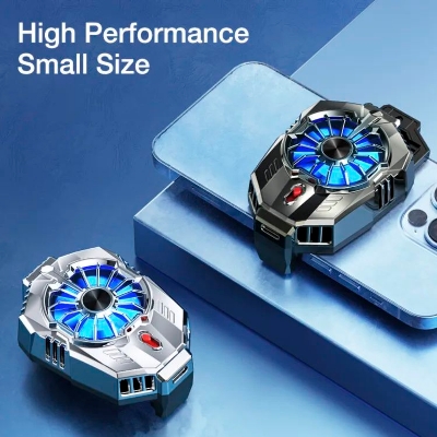 Picture of X20 Portable Mobile Phone Radiator Semiconductor Cooling Fan Radiator USB Powered Mobile Phone Cooler(Original) - Black