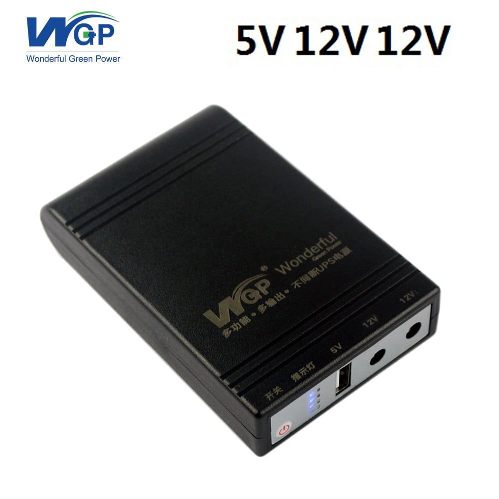 Picture of wgp Mini UPS 5/12/12V upgraded Original(10,400mAh)(2 years replacement warranty) - Black
