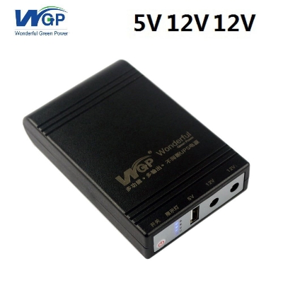 Picture of wgp Mini UPS 5/12/12V upgraded Original(10,400mAh)(2 years replacement warranty) - Black