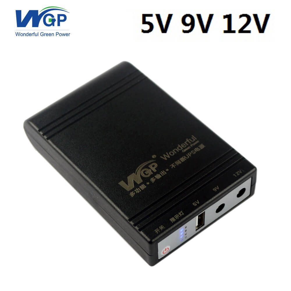 Picture of wgp Mini UPS 5/9/12V upgraded Original(10,400mAh) (2 years replacement warranty) - Black